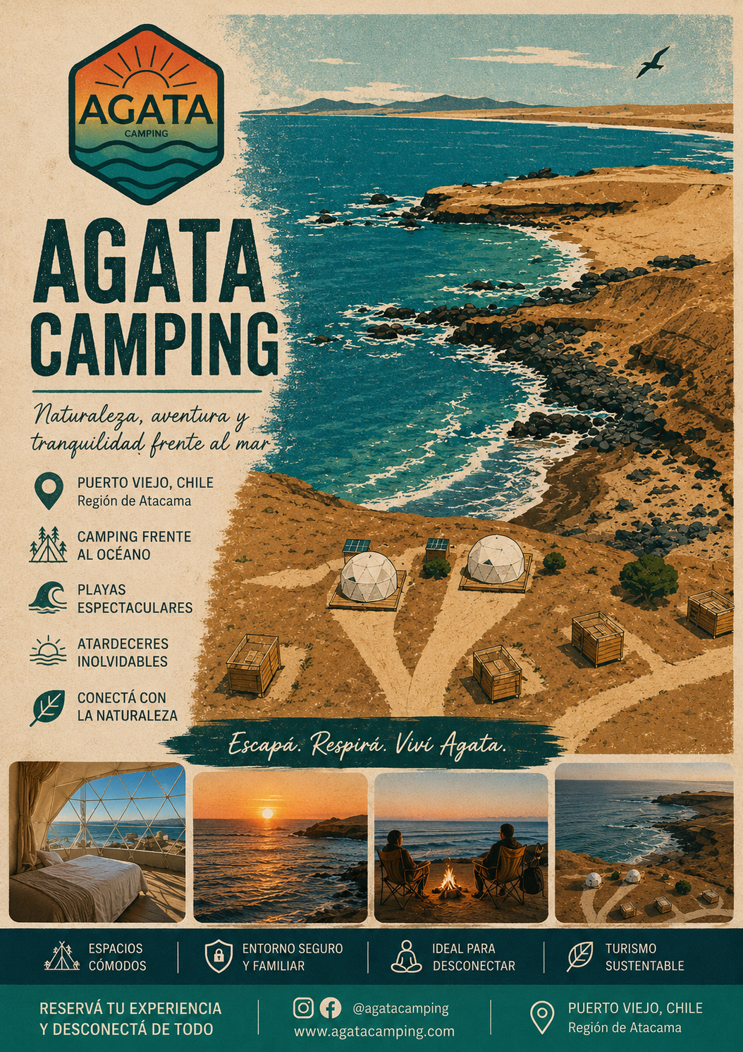 Camping Ágata Atacama | Tres playas en un mismo lugar foto 6
