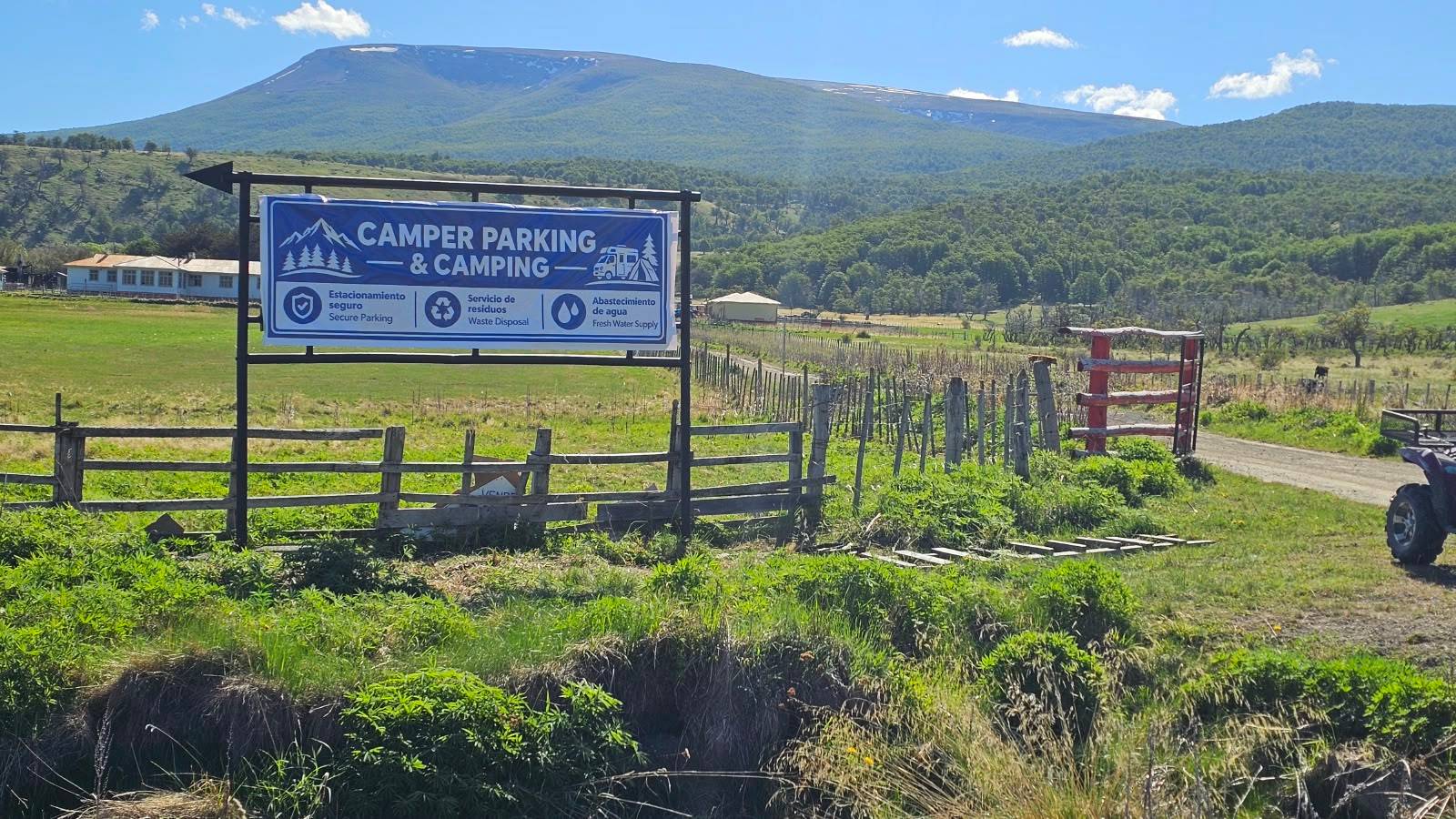 Camper Parking y camping  Dos Lagunas. Una parada camino a Torres del Paine